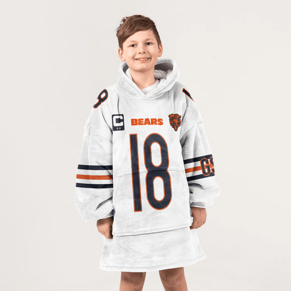 C.W 18 Captain Chicago Football Unisex Blanket Hoodie