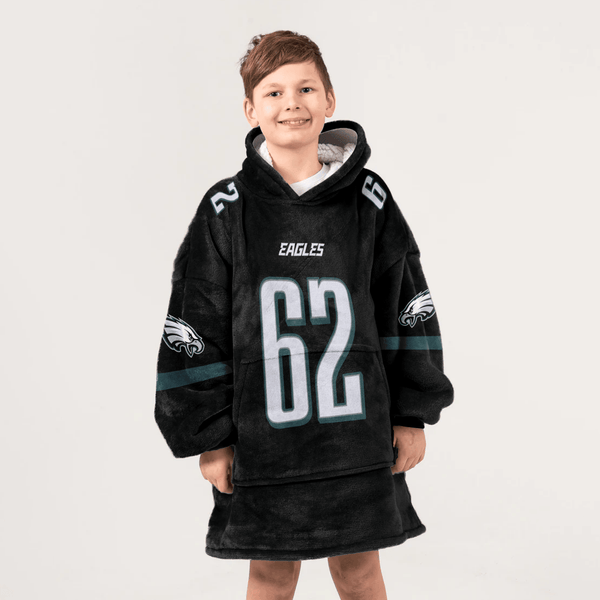 J.K 62 Philadelphia Football Unisex Blanket Hoodie
