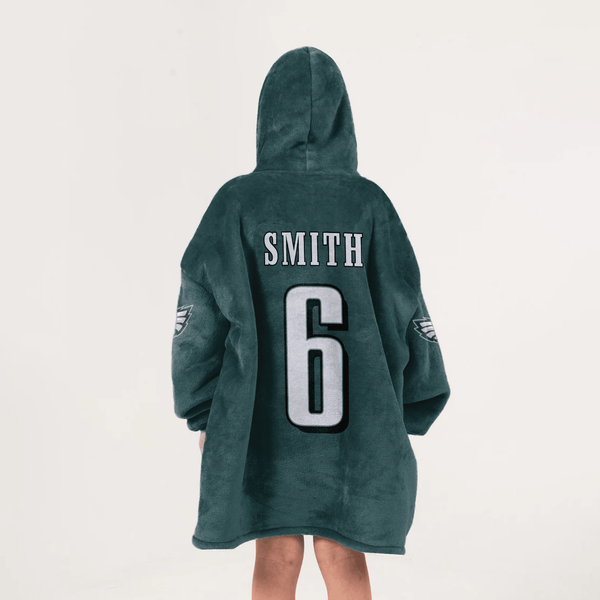 D.S 6 Philadelphia Football Unisex Blanket Hoodie