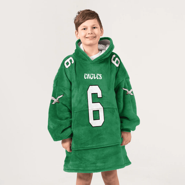 D.S 6 Philadelphia Football Unisex Blanket Hoodie