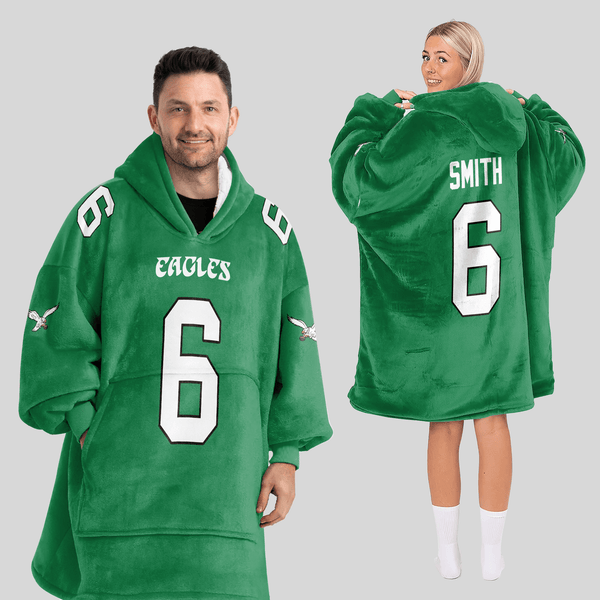 D.S 6 Philadelphia Football Unisex Blanket Hoodie