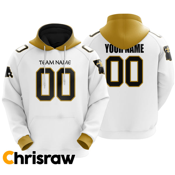 Pullover Sweatshirt Hoodie Custom New Orleans - V1