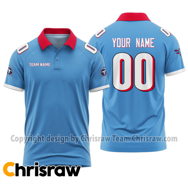 Titans Polo Custom Name & Number