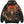Chrisraw Tsuno Kabuto Hoodie — Antler Samurai Red Moon Print
