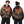 Chrisraw Tsuno Kabuto Hoodie — Antler Samurai Red Moon Print