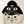 Chrisraw Kuroshiro Hoodie — Black and Cream Cat Face Print