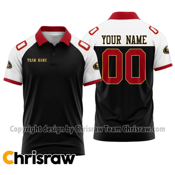 49ers Polo Custom Name & Number