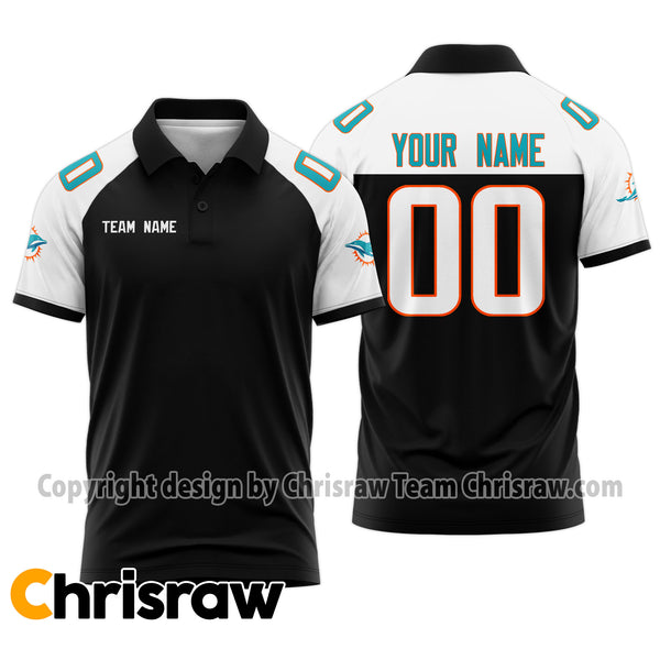 Dolphins Polo Custom Name & Number