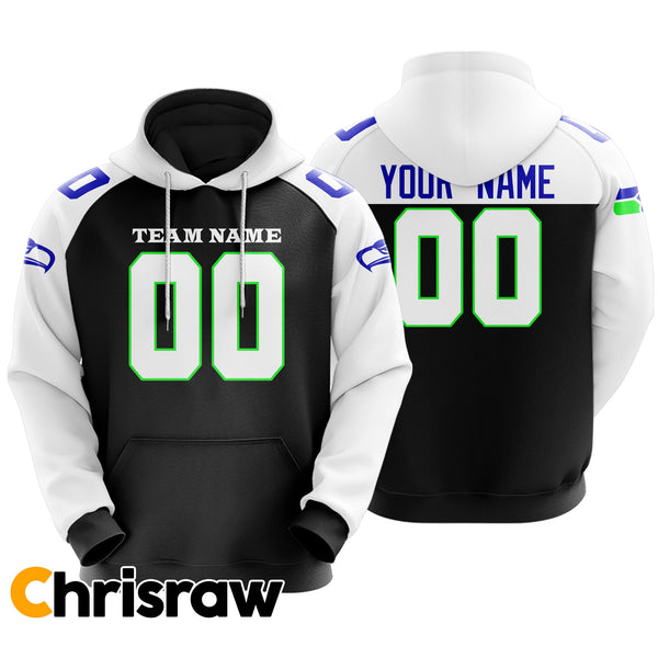 Pullover Sweatshirt Hoodie Custom Seattle - V1