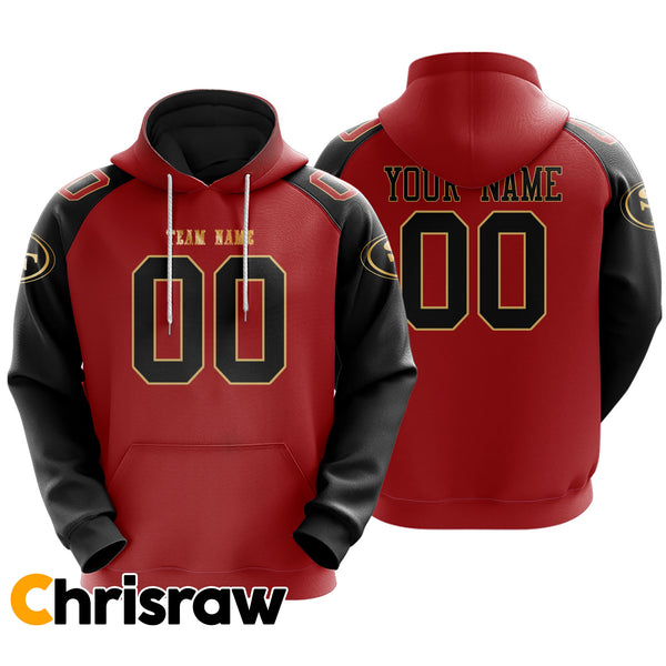 Pullover Sweatshirt Hoodie Custom Francisco - V1