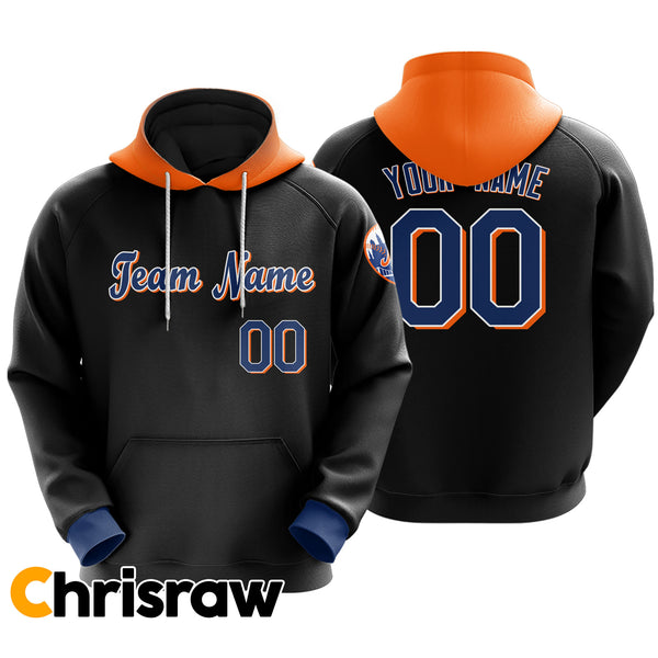 Pullover Sweatshirt Hoodie Custom New York M - V1