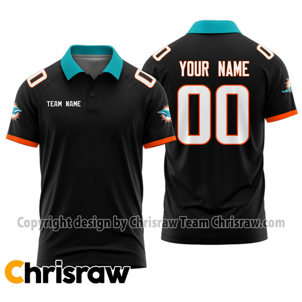 Dolphins Polo Custom Name & Number