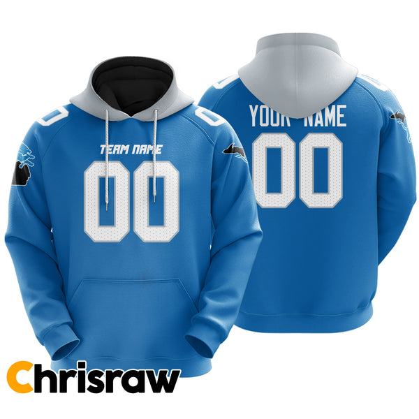 Pullover Sweatshirt Hoodie Custom Detroit - V1