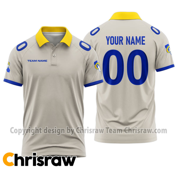 Rams Polo Custom Name & Number