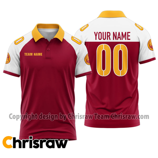 Commanders Polo Custom Name & Number