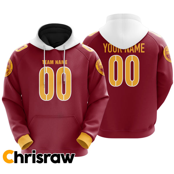 Pullover Sweatshirt Hoodie Custom Washington - V1