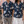 Chrisraw Hanazono Aloha Shirt — Japanese Floral White-on-Indigo Print