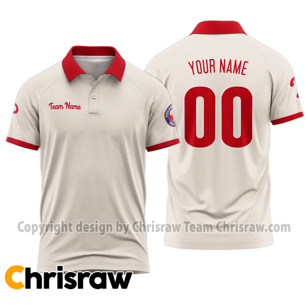 Phillies Polo Custom Name & Number