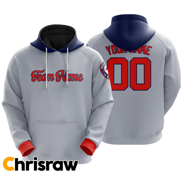 Pullover Sweatshirt Hoodie Custom Washington - V1