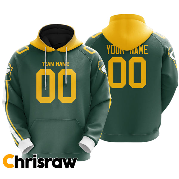 Pullover Sweatshirt Hoodie Custom Green Bay - V1