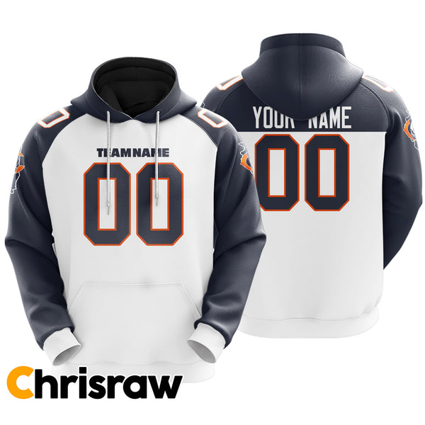 Pullover Sweatshirt Hoodie Custom Chicago - V1