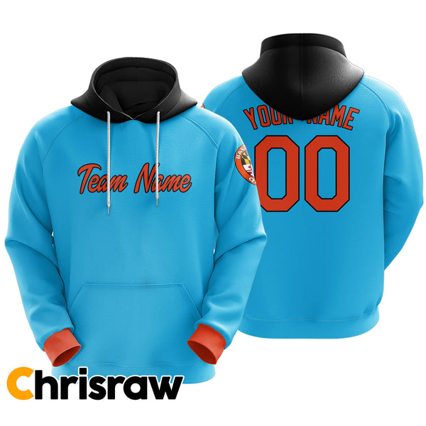 Pullover Sweatshirt Hoodie Custom Baltimore - V1