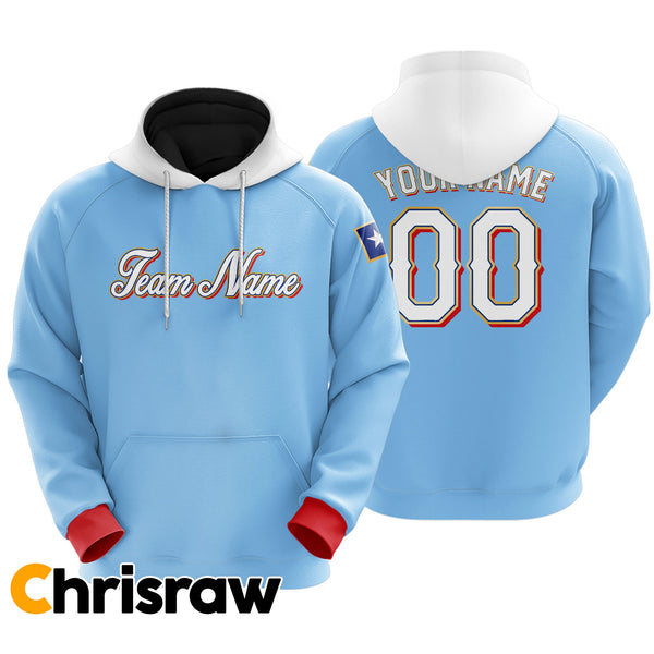 Pullover Sweatshirt Hoodie Custom Texas - V2