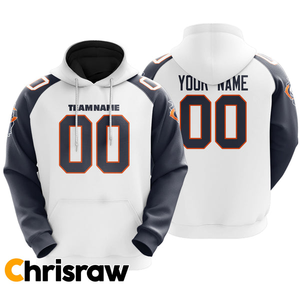 Pullover Sweatshirt Hoodie Custom Chicago - V1