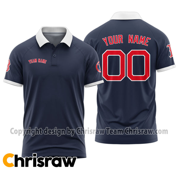 Red Sox Polo Custom Name & Number