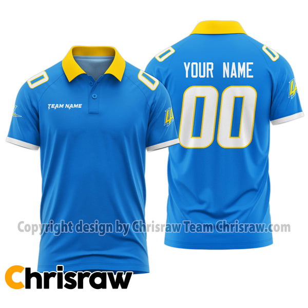 Chargers Polo Custom Name & Number