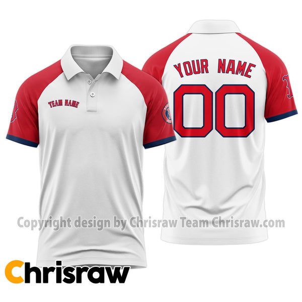 Red Sox Polo Custom Name & Number