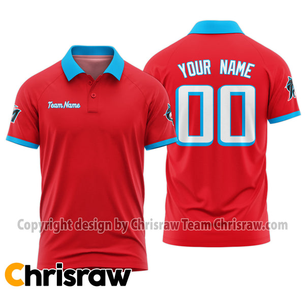 Marlins Polo Custom Name & Number