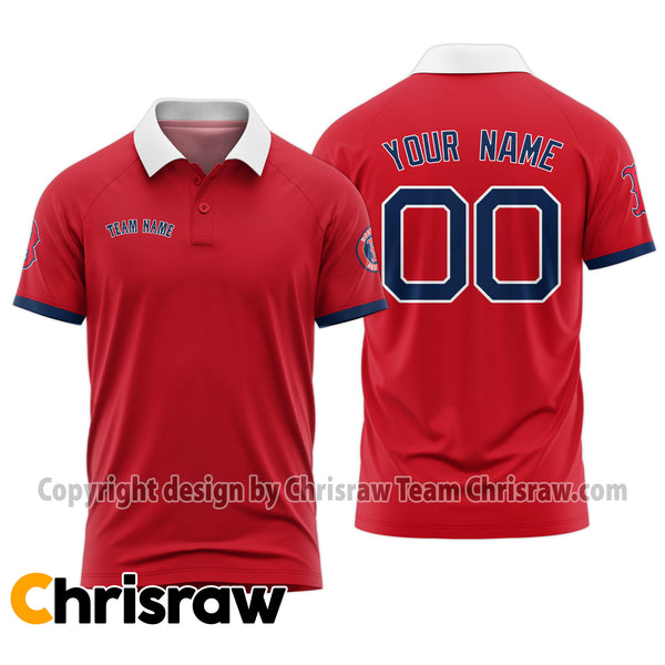 Red Sox Polo Custom Name & Number