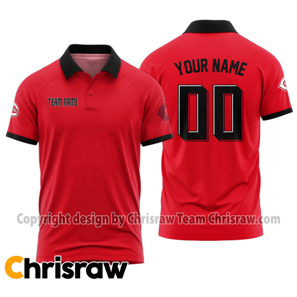 Reds Polo Custom Name & Number