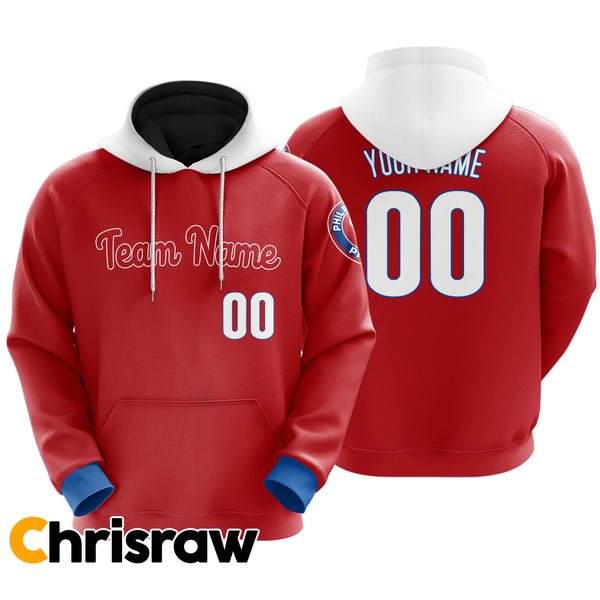 Pullover Sweatshirt Hoodie Custom Philadelphia - V1