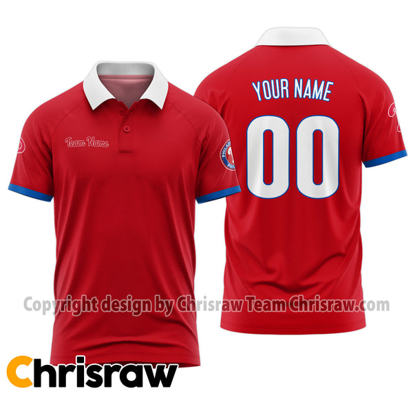 Phillies Polo Custom Name & Number