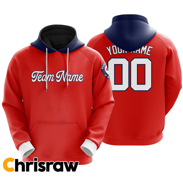 Pullover Sweatshirt Hoodie Custom Washington - V1