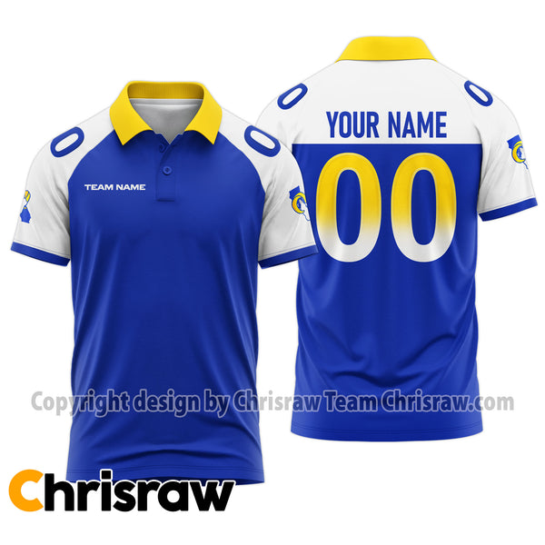 Rams Polo Custom Name & Number