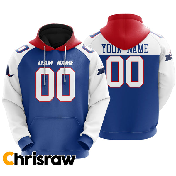 Pullover Sweatshirt Hoodie Custom New-York-G - V1