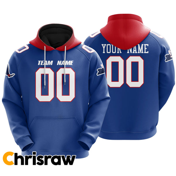 Pullover Sweatshirt Hoodie Custom New-York-G - V1