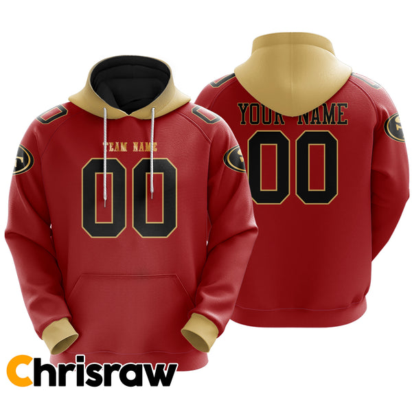 Pullover Sweatshirt Hoodie Custom Francisco - V1