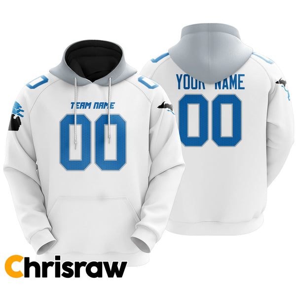 Pullover Sweatshirt Hoodie Custom Detroit - V1