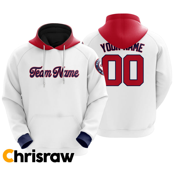 Pullover Sweatshirt Hoodie Custom Washington - V1