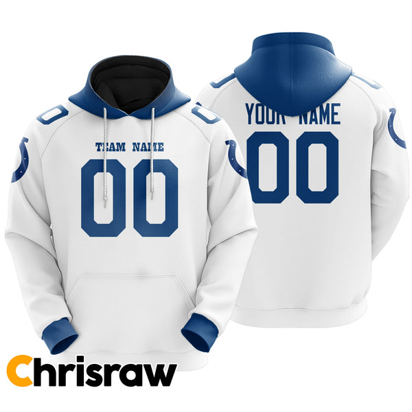 Pullover Sweatshirt Hoodie Custom Indianapolis - V1