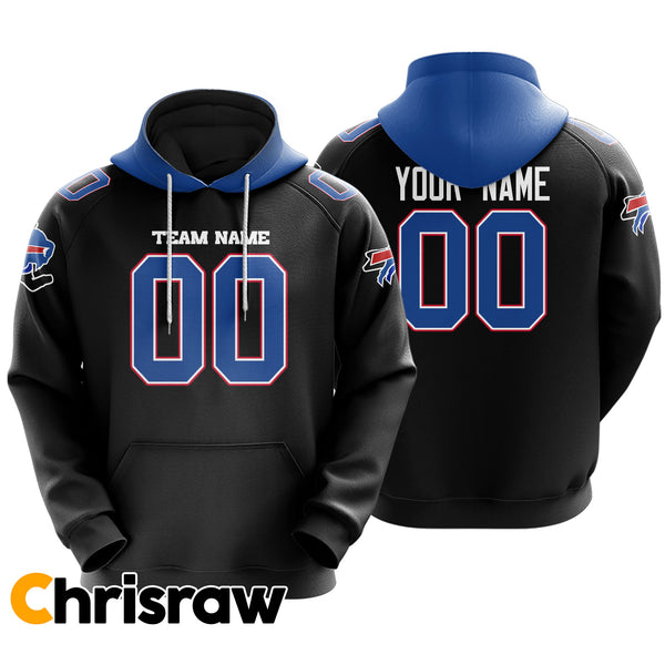 Pullover Sweatshirt Hoodie Custom Buffalo - V1