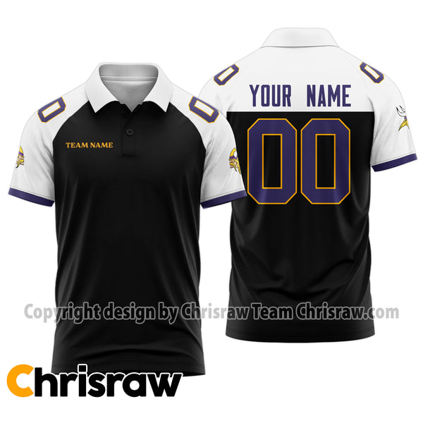 Vikings Polo Custom Name & Number