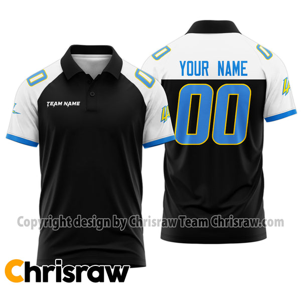 Chargers Polo Custom Name & Number