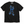 Chrisraw Aogaeru black T-shirt — blue poison frog gouache print