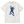 Chrisraw Aogaeru white T-shirt — blue poison frog gouache print
