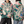 Chrisraw white tiger nihonga hoodie — on model